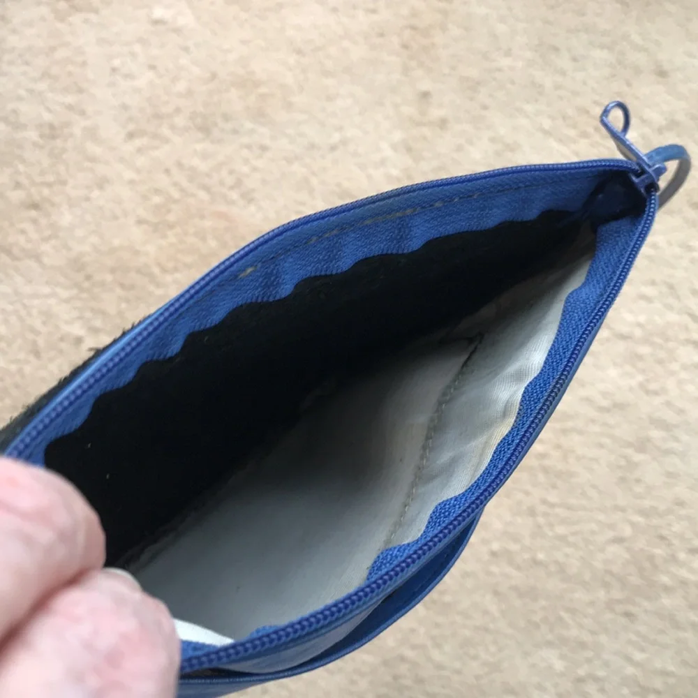 Blue Leather Mini Bag - Picture 5 of 6